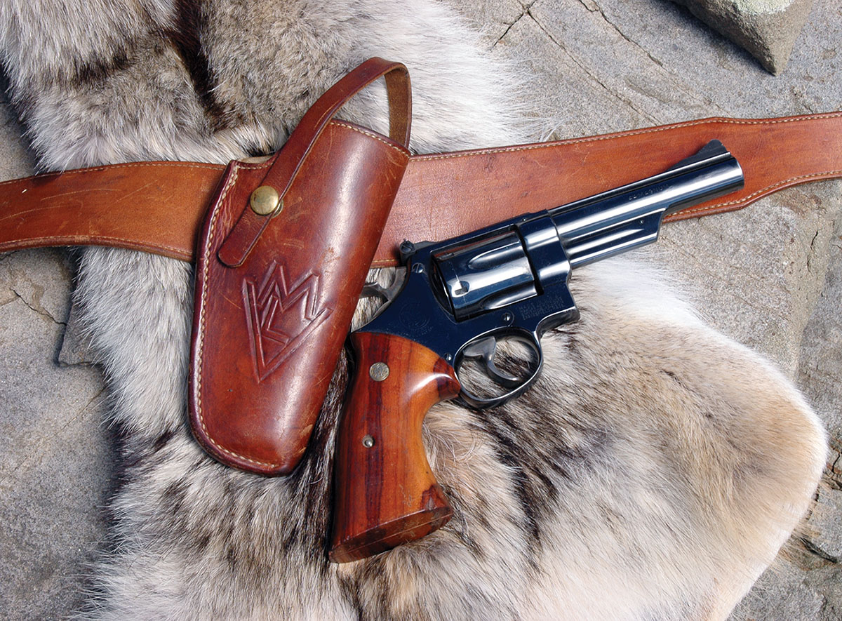For bear protection in the past, Mike carried this S&W pre-Model 29 44 Magnum when going into the Montana mountains. He never had to use it.